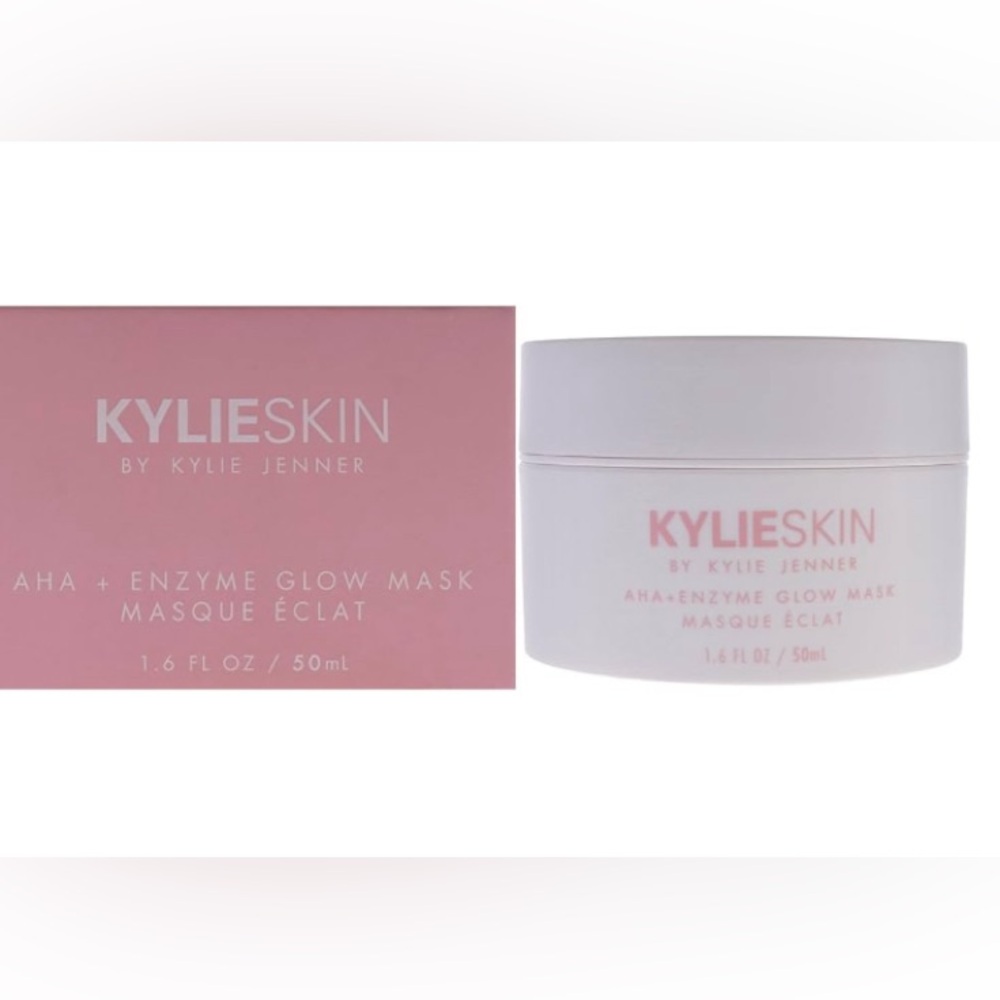 KYLIESKIN BY KYLIE JENNER AHA+ENZME GLOW MASK MASQUE ECLAT